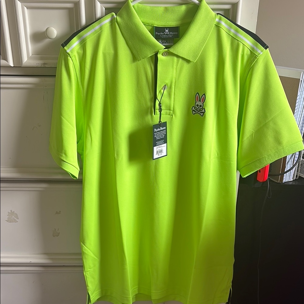 Psycho Bunny Green Polo Shirt Vibrant Classic Style
